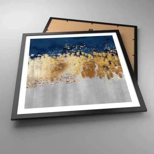 Poster in cornice nera - Composizione moderna con bagliore - 50x50 cm