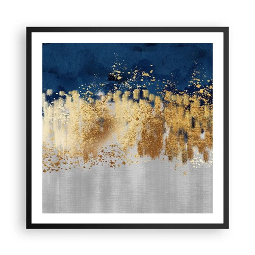 Poster in cornice nera - Composizione moderna con bagliore - 60x60 cm