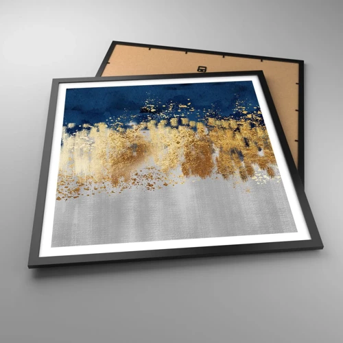 Poster in cornice nera - Composizione moderna con bagliore - 60x60 cm