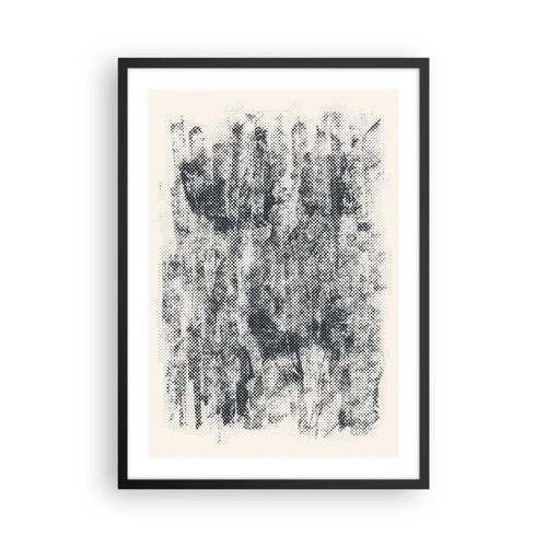 Poster in cornice nera - Composizione nebbiosa - 50x70 cm