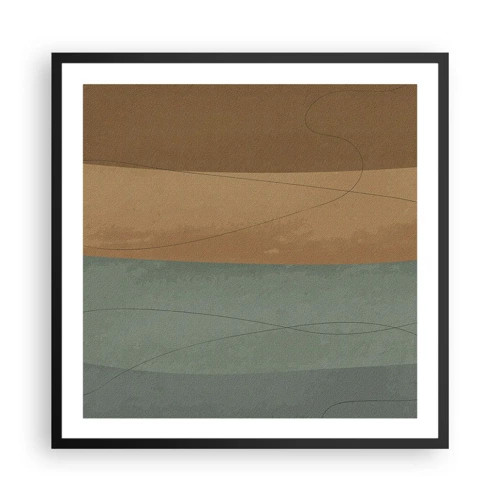 Poster in cornice nera - Composizione orizzontale - 60x60 cm