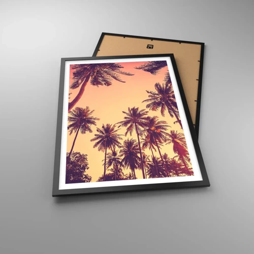 Poster in cornice nera - Composizione tropicale - 50x70 cm