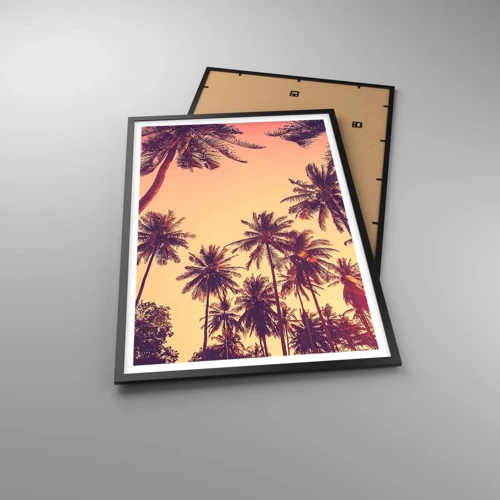 Poster in cornice nera - Composizione tropicale - 61x91 cm