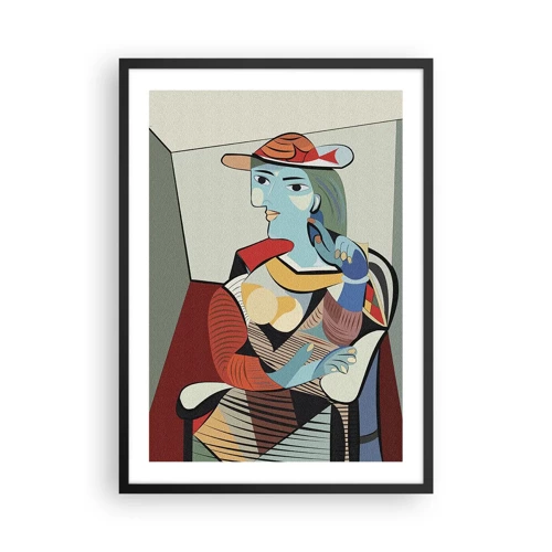 Poster in cornice nera - Con gli occhi di Picasso - 50x70 cm