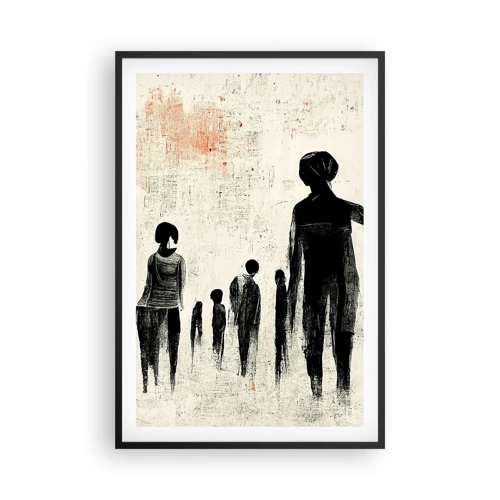Poster in cornice nera - Contro la solitudine - 61x91 cm