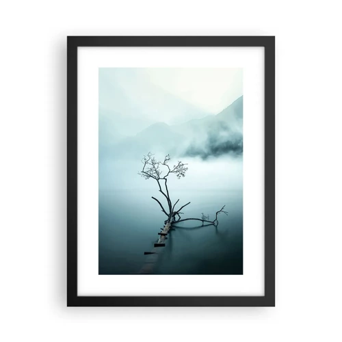 Poster in cornice nera - Dall'acqua e dalla nebbia - 30x40 cm