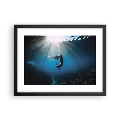 Poster in cornice nera - Danza subacquea - 40x30 cm