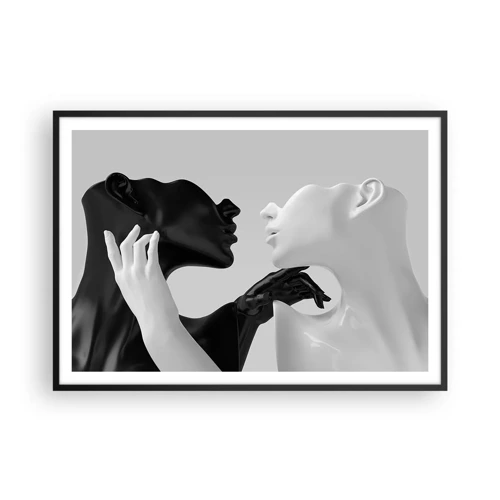 Poster in cornice nera - Desiderio - attrazione - 100x70 cm