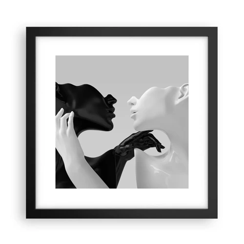 Poster in cornice nera - Desiderio - attrazione - 30x30 cm