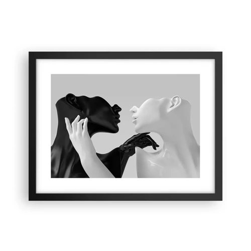 Poster in cornice nera - Desiderio - attrazione - 40x30 cm