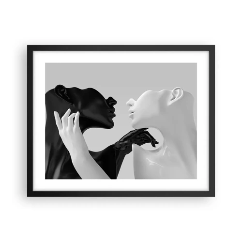 Poster in cornice nera - Desiderio - attrazione - 50x40 cm