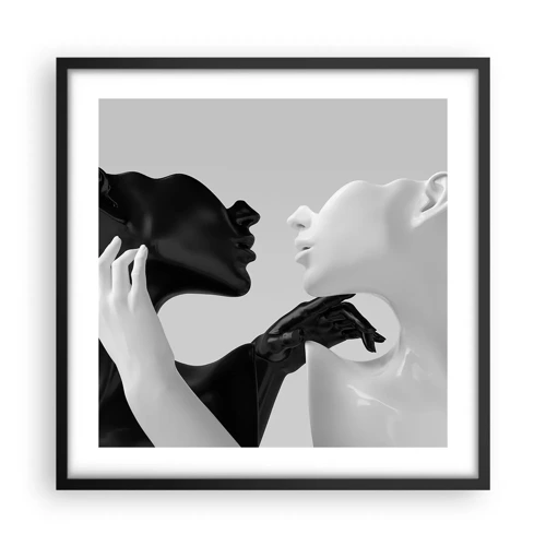 Poster in cornice nera - Desiderio - attrazione - 50x50 cm