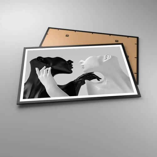Poster in cornice nera - Desiderio - attrazione - 91x61 cm