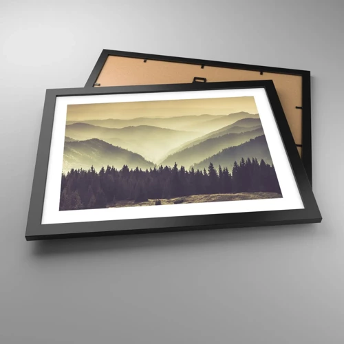 Poster in cornice nera - Dopo sette montagne… - 40x30 cm