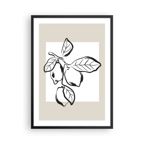 Poster in cornice nera - Dove i limoni maturano... - 50x70 cm