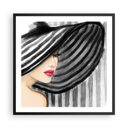 Poster in cornice nera - Dove trovarti? - 60x60 cm