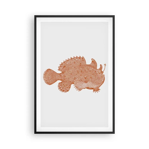 Poster in cornice nera - È davvero un pesce - 61x91 cm