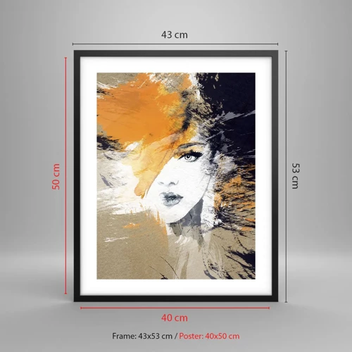 Poster in cornice nera - E la luce fu - 40x50 cm