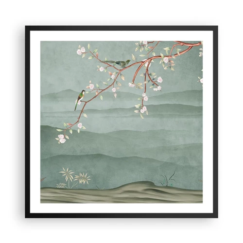 Poster in cornice nera - Eccoti primavera - 60x60 cm