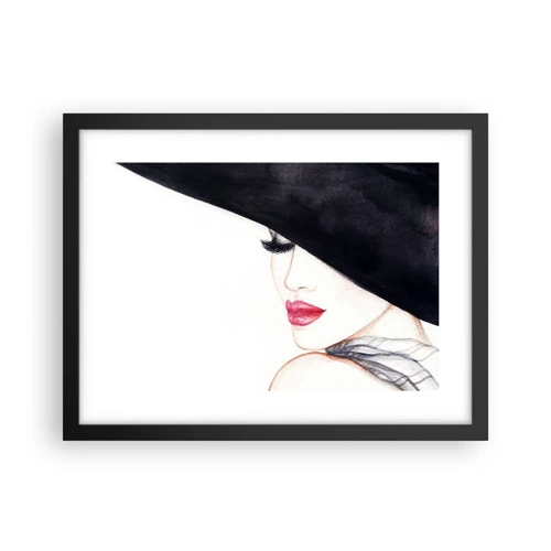 Poster in cornice nera - Eleganza e sensualità - 40x30 cm