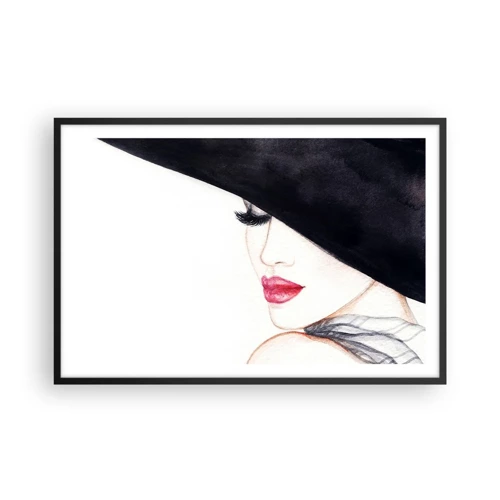 Poster in cornice nera - Eleganza e sensualità - 91x61 cm
