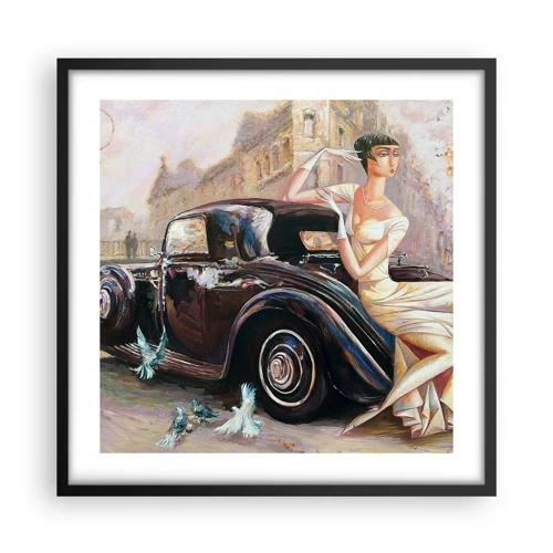 Poster in cornice nera - Eleganza in stile retro - 50x50 cm