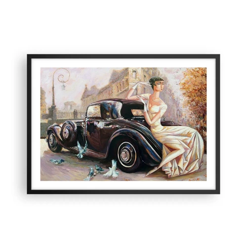 Poster in cornice nera - Eleganza in stile retro - 70x50 cm