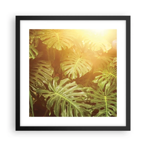 Poster in cornice nera - Entrando nel verde... - 40x40 cm