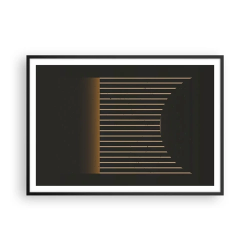 Poster in cornice nera - Esaminare l'oscurità - 100x70 cm