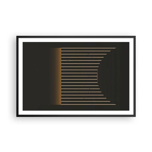 Poster in cornice nera - Esaminare l'oscurità - 91x61 cm