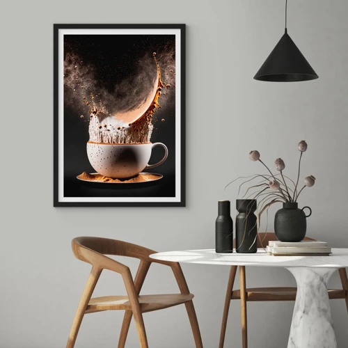 Poster in cornice nera - Esplosione di sapore - 50x70 cm