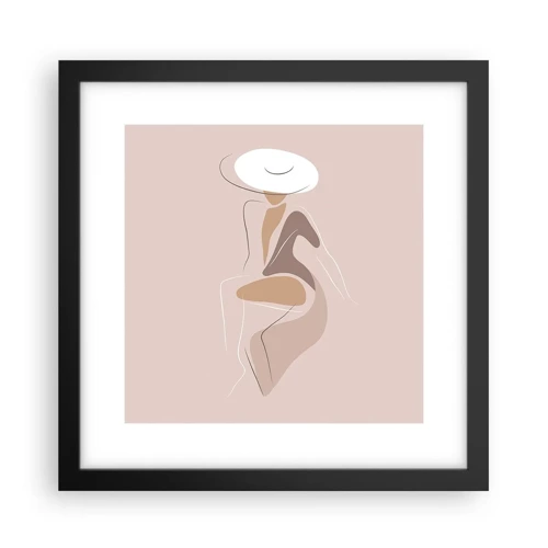 Poster in cornice nera - Essere una dama - 30x30 cm