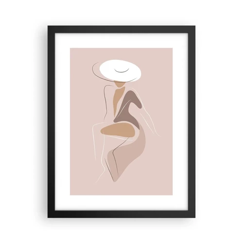 Poster in cornice nera - Essere una dama - 30x40 cm