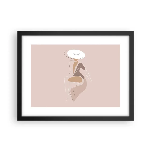 Poster in cornice nera - Essere una dama - 40x30 cm