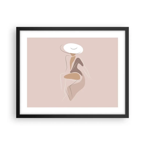 Poster in cornice nera - Essere una dama - 50x40 cm