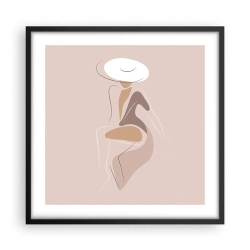 Poster in cornice nera - Essere una dama - 50x50 cm