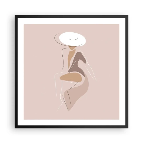 Poster in cornice nera - Essere una dama - 60x60 cm