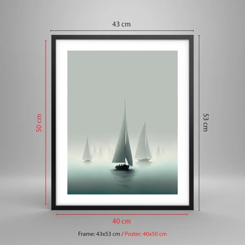 Poster in cornice nera - Fatte di nebbia - 40x50 cm