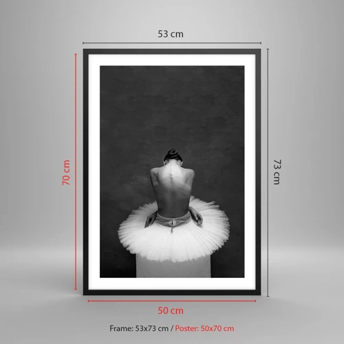 Poster in cornice nera - Fiorisce adesso - 50x70 cm