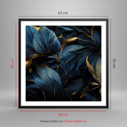 Poster in cornice nera - Foderati d'oro - 60x60 cm