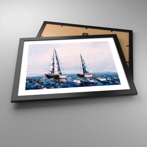 Poster in cornice nera - Fratellanza nel vento - 40x30 cm