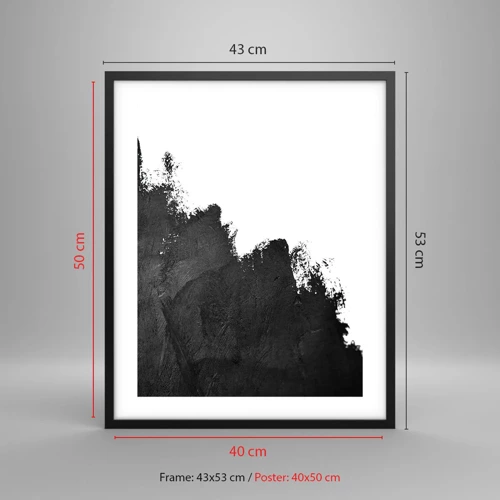 Poster in cornice nera - Gli elementi: la terra - 40x50 cm