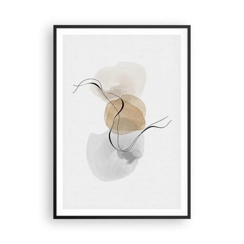 Poster in cornice nera - Grani d'aria - 70x100 cm