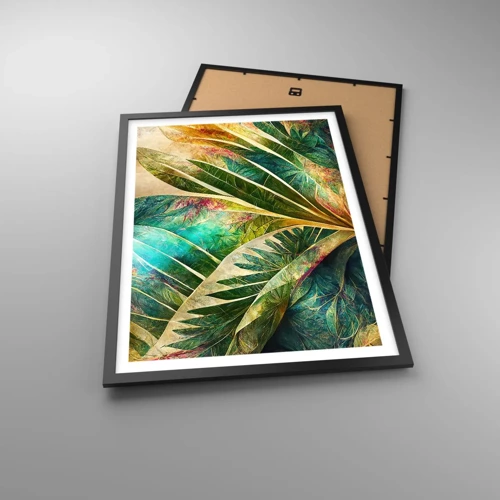 Poster in cornice nera - I colori dei tropici - 50x70 cm