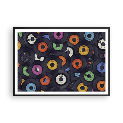 Poster in cornice nera - I colori della classicità - 100x70 cm