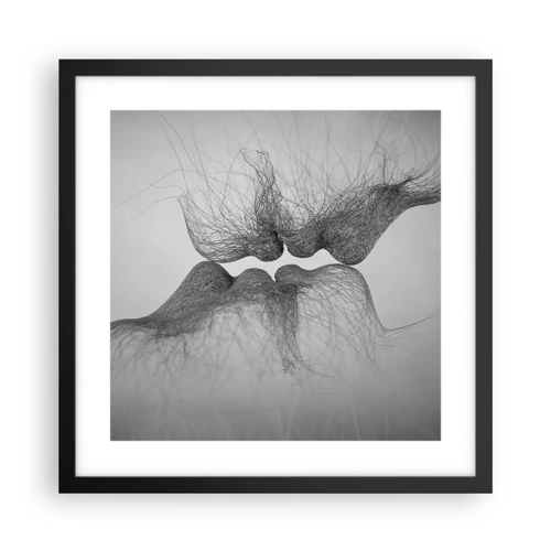 Poster in cornice nera - Il bacio del vento - 40x40 cm