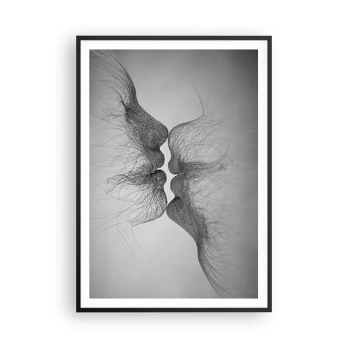 Poster in cornice nera - Il bacio del vento - 70x100 cm