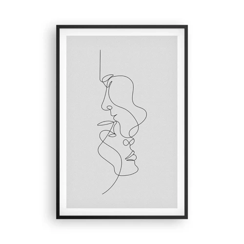 Poster in cornice nera - Il calore dei desideri malinconici - 61x91 cm