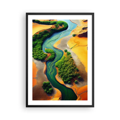 Poster in cornice nera - Il fiume della vita - 50x70 cm