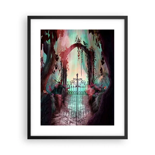 Poster in cornice nera - Il giardino dei misteri - 40x50 cm